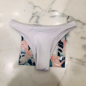 ribbed white bikini bottom